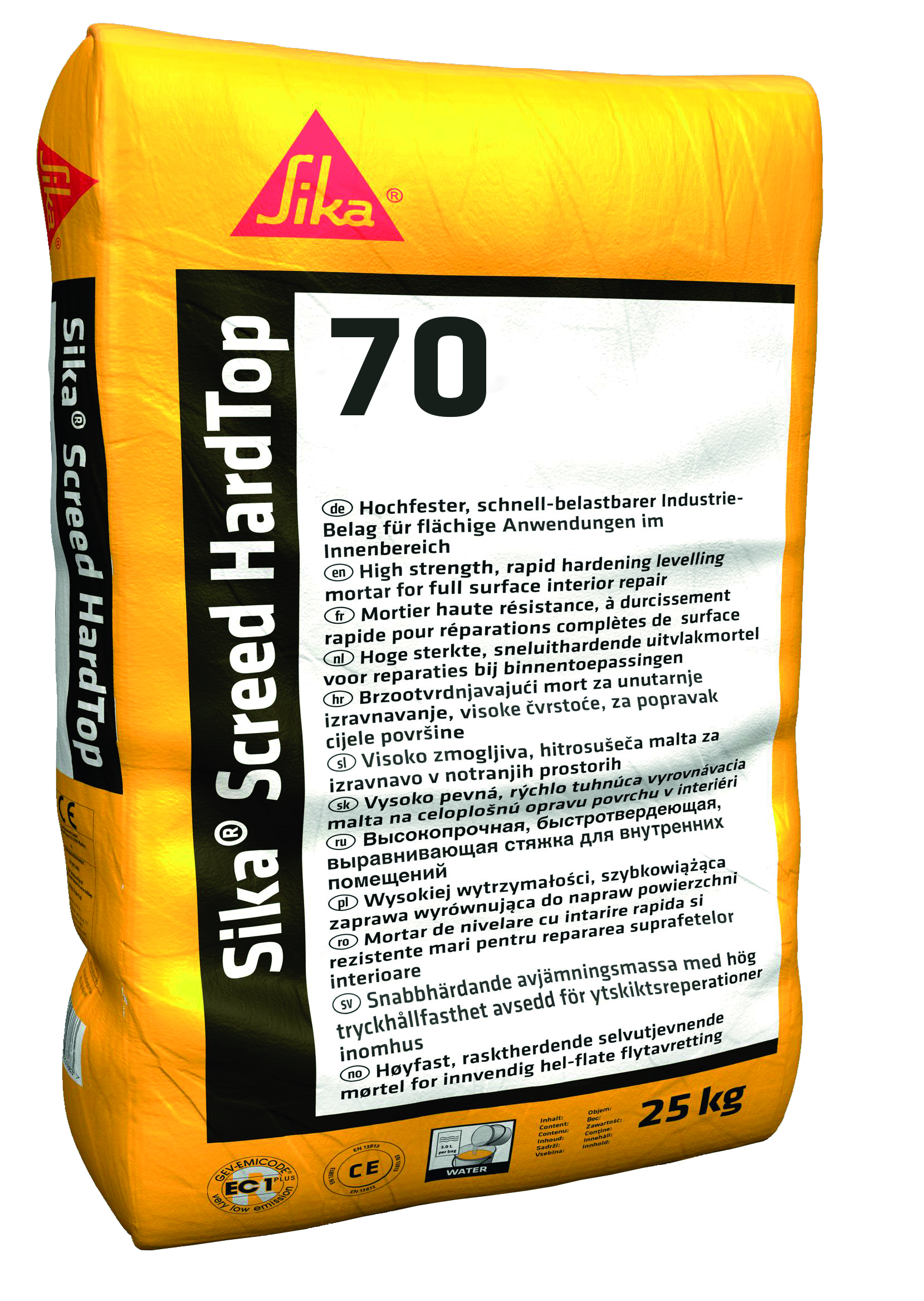 925903458 SIKASCREED HARDTOP-70 LICHTGRIJS 25 KG LICHT PLASTISCHE REPARATIEMORTEL